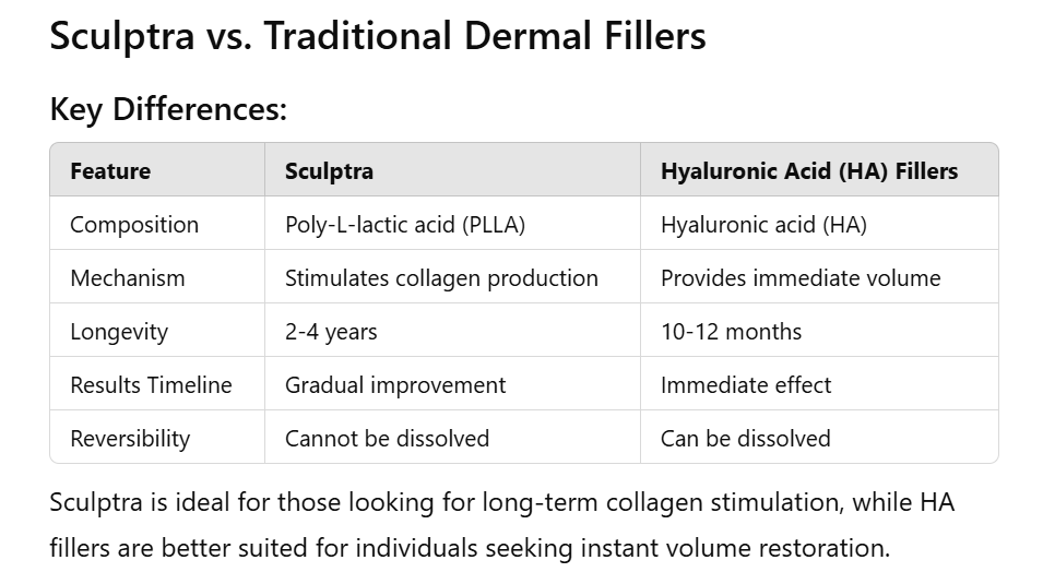 Sculptra vs Dermal Filler